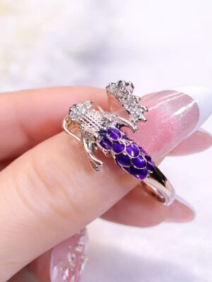 Dragon Crystal Ring – Amethyst Glow