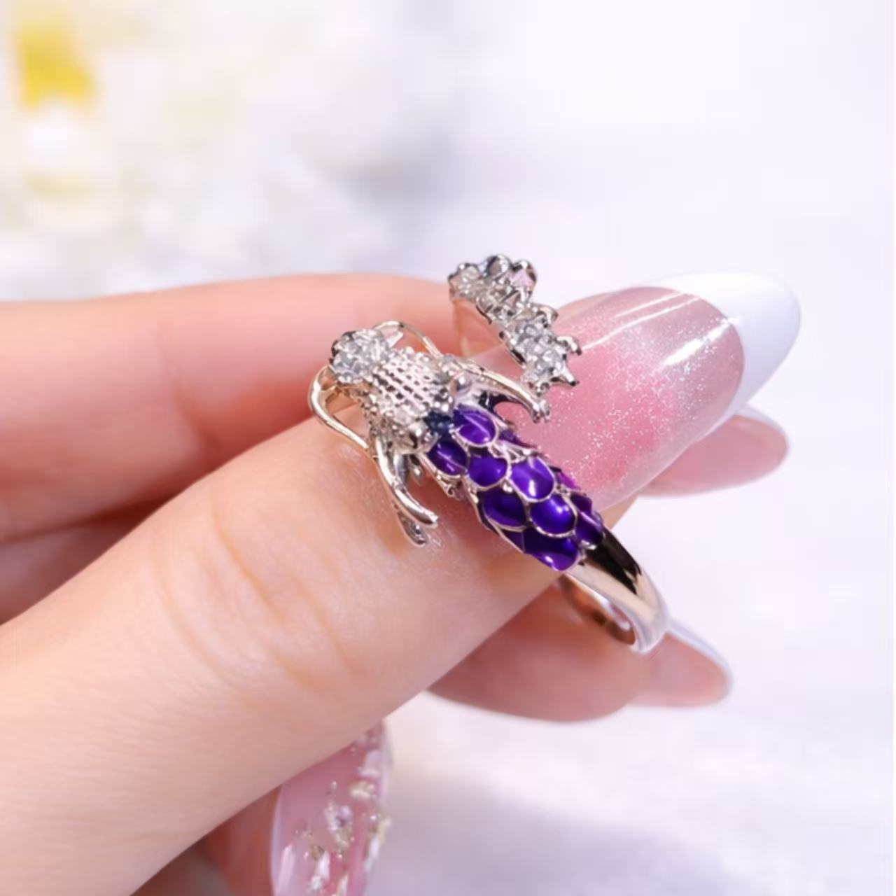 Dragon Crystal Ring – Amethyst Glow - Image 2