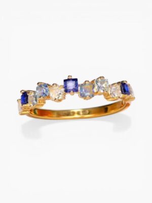Candy Glow Crystal Ring – Blue Mix