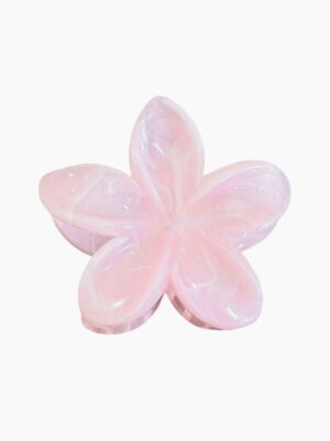 Pearl Frangipani Claw Clip – Blush Petal