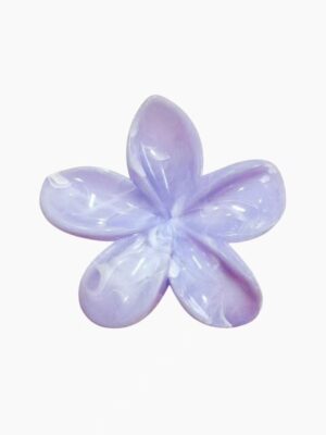 Pearl Frangipani Claw Clip – Lavender Mist