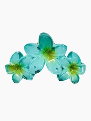 Pearl Frangipani Claw Clip – Lagoon Bloom