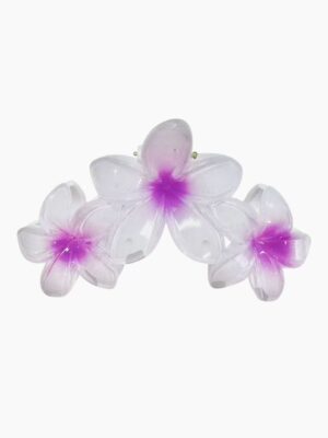 Pearl Frangipani Claw Clip – Blush Bloom