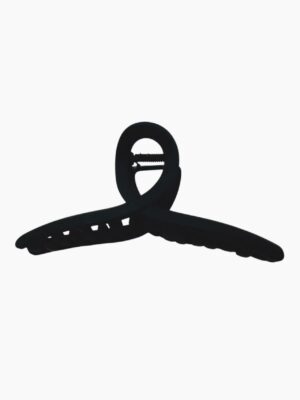 Minimal Curve Claw Clip – Matte Black