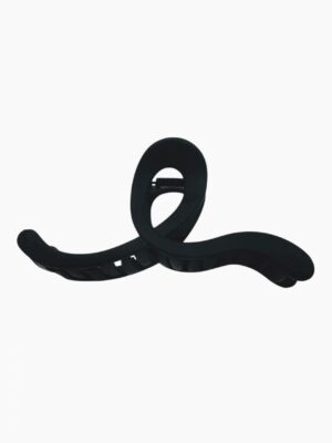 Minimal Wave Claw Clip – Matte Black