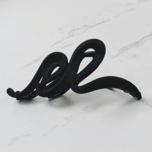 Double Loop Claw Clip – Matte Black