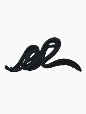 Double Loop Claw Clip – Matte Black