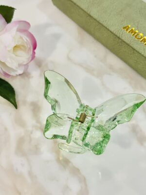Iridescent Butterfly Claw Clip – Fresh Green