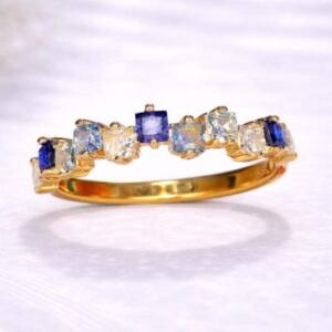 Candy Glow Crystal Ring – Blue Mix