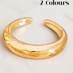 Sculpted Dome Ring – Gold / Silver Tone