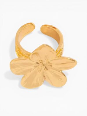 Flower Statement Ring – Gold / Silver Tone
