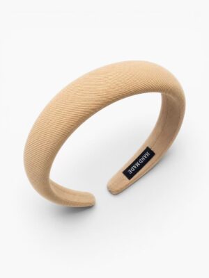 Parisian Padded Headband – Vanilla Beige