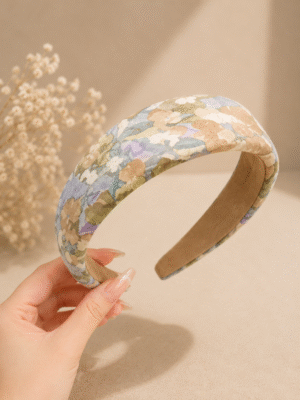 Vintage Garden Padded Headband – Floral Blend