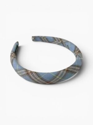 Classic Plaid Headband – Blue Mocha