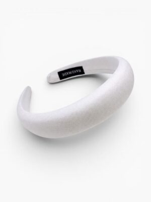 Classic Padded Headband – Pearl White