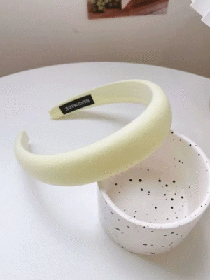 Buttercream yellow headband