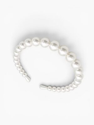 Classic Pearl Headband – Ivory White